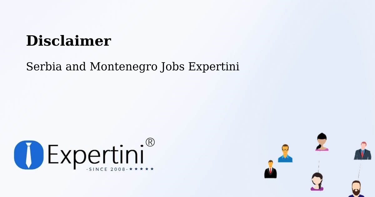 Disclaimer – Kingston - Serbia and Montenegro Jobs Expertini