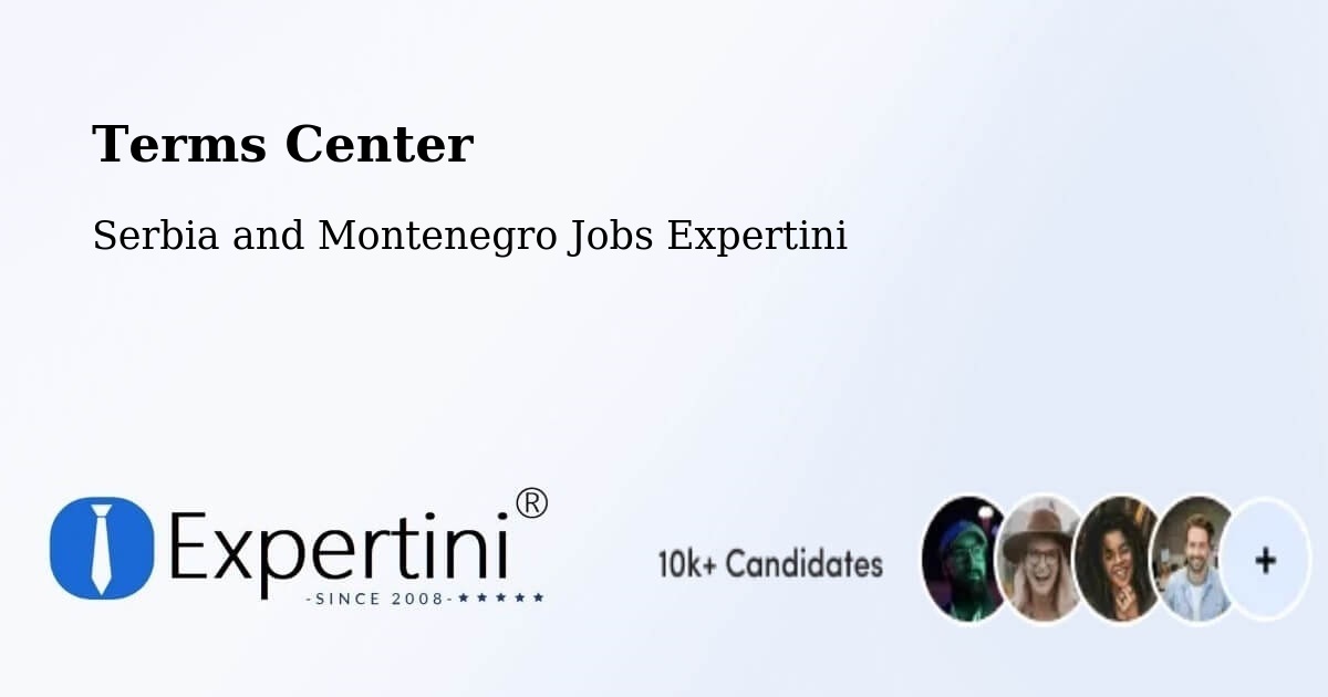 Terms of Service – Kingston - Serbia and Montenegro Jobs Expertini
